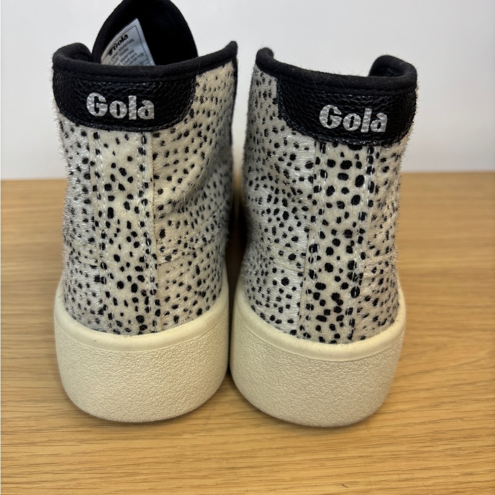 Gola Women's 6 Black/White High-Top Platform Sneakers Like New!!! - Picture 3 of 8